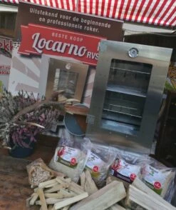 2-L Home & Garden XL Rookoven - RVS - 80x40x28 Cm - 3 Etages -Barbecue Verkoop 1009x1200