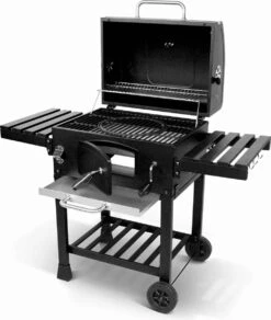 Alice's Garden Houtskool BBQ Bernard - Smoker - Verstelbare Houtskoolbak - Zwart -Barbecue Verkoop 1014x1200 3