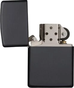 Zippo Regular Black Matte Finish Benzine Aansteker