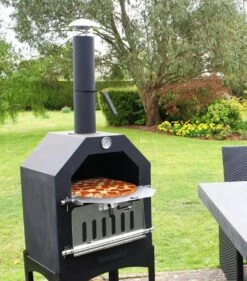 Merkloos MaxxGarden Pizza Oven - Smoker Barbecue Houtskool 45 X 65 X 158cm -Barbecue Verkoop 1053x1200