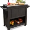 BluMill BBQ Tafel - Inclusief Koelvak 80 Liter - Op Wieltjes - Met Flessenopener - 102 X 46 X 86,5 Cm
