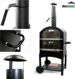 MaxxGarden Pizza Oven Buiten - Houtskool – Incl. Pizzasteen - 45x65x158cm -Barbecue Verkoop 1137x1200 3