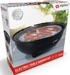 Alpina Elektrische BBQ - Tafel-Barbecue - Geen Rook - Binnen Barbecueën - 1250W - Ø 30 Cm - Zwart 18 Alpina Elektrische BBQ - Tafel-Barbecue - Geen Rook - Binnen Barbecueën - 1250W - Ø 30 Cm - Zwart -Barbecue Verkoop 1137x1200 4