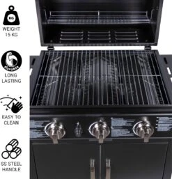 MaxxGarden Gas Barbecue - 3 Branders - Incl. Gratis BBQ Set 13 MaxxGarden Gas Barbecue - 3 Branders - Incl. Gratis BBQ Set -Barbecue Verkoop 1154x1200