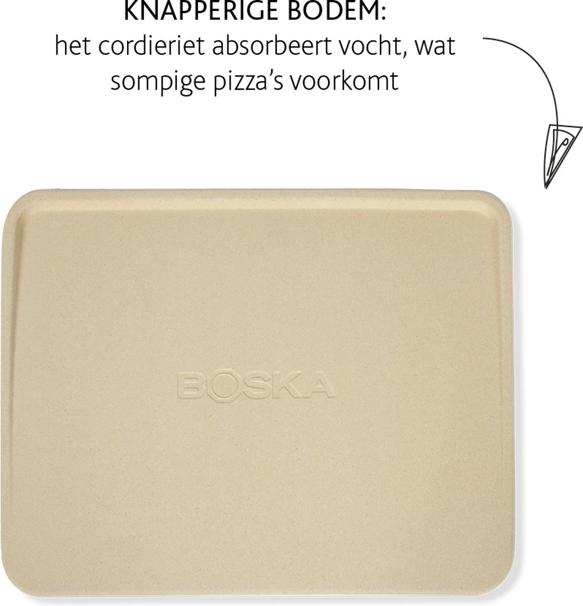 Boska Pizzasteen Deluxe Rechthoek - Voor De Oven - Knapperige Pizza's - 40x32 Cm - BBQ Accessoires 2 Boska Pizzasteen Deluxe Rechthoek - Voor De Oven - Knapperige Pizza's - 40x32 Cm - BBQ Accessoires - Afbeelding 2