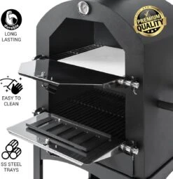 MaxxGarden Pizza Oven - Smoker Barbecue Op Hout, Houtskool Of Pellets - 45 X 65 X 158cm -Barbecue Verkoop 1162x1200 2