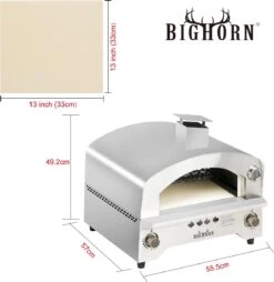 Bighorn Outdoor Edelstaal Gas Pizza Oven - Draagbare Gas Barbecue - Edelstaal -Model SRGG20001 -Barbecue Verkoop 1169x1200 4
