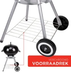 BBQ Collection Houtskoolbarbecue - Kogelbarbecue 45 X 60 Centimeter - Ronde Barbecue - Barbecue Op Wielen - Zwart - Metaal -Barbecue Verkoop 1169x1200 5