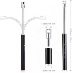 Merkloos BBQ Aansteker Oplaadbaar Met Usb Kabel - Elektrische Keuken Aansteker - Flexibele Aansteker - Zwart -Barbecue Verkoop 1186x1200