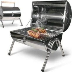 BBQ Collection Houtskoolbarbecue - Cilinder - Chroom -Barbecue Verkoop 1197x1200 6