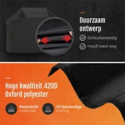 GrillX Barbecue Hoes - 170 X 61 X 117cm - BBQ Hoes Waterdicht - Beschermhoes Inclusief Trekkoord - BBQ Accesoires -Barbecue Verkoop 1198x1200 7