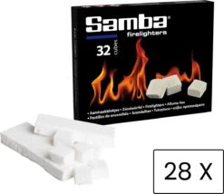Samba Aanmaakblokjes Wit - Kerosine - 896 Stuks - Omdoos -Barbecue Verkoop 1200x1038