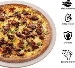 MaxxHome Pizzasteen - BBQ Steen - Pizzasteen Voor De Lekkerste Bereiding Van Een Pizza Op Jouw Barbecue Of In De Oven - Pizza Steen Rond - Medium (33 Cm) -Barbecue Verkoop 1200x1084 1