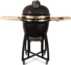 Patton - Kamado 21" - Premium Black - Keramische Barbecue - Incl. Bluetooth Kerntemperatuurmeter - LED Verlichting - Large - Compleet - Zwart -Barbecue Verkoop 1200x1111