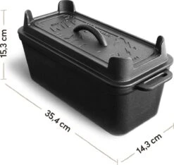 Burnhard Gietijzeren Broodpan 3,5 L - Broodbakvorm 16 Burnhard Gietijzeren Broodpan 3,5 L - Broodbakvorm -Barbecue Verkoop 1200x1136 2