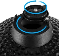 Patton - Kamado 21" - Premium Black - Keramische Barbecue - Incl. Bluetooth Kerntemperatuurmeter - LED Verlichting - Large - Compleet - Zwart -Barbecue Verkoop 1200x1137 3