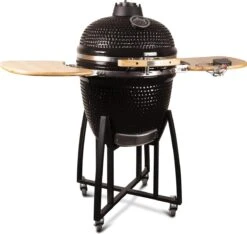 Patton - Kamado 21" - Premium Black - Keramische Barbecue - Incl. Bluetooth Kerntemperatuurmeter - LED Verlichting - Large - Compleet - Zwart -Barbecue Verkoop 1200x1139