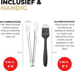 Ozocozy BBQ-ONE Houtskool Tafelbarbecue - Ø30 Cm- Zwart - Incl. Draagtas, Siliconen Bakkwast En RVS-Barbecuetang -Barbecue Verkoop 1200x1141