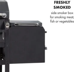 Klarstein Kingsville Double Barbecue - Houtskool- En Gasbarbecue - Smoker BBQ - Inclusief Deksels En Thermometer - Met 2 Roosters - Zwart 18 Klarstein Kingsville Double Barbecue - Houtskool- En Gasbarbecue - Smoker BBQ - Inclusief Deksels En Thermometer - Met 2 Roosters - Zwart -Barbecue Verkoop 1200x1161 2