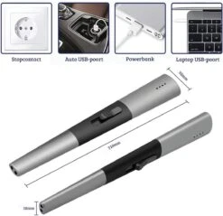 Allkinds Lange Elektrische Plasma Aansteker - USB Oplaadbaar - Vlamloze Elektrische Aansteker Voor Keuken, Kaars, BBQ Of Openhaard - Zwart - In- En Outdoor - Chique Design -Barbecue Verkoop 1200x1162 2
