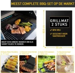 Saveur Royal® 35-delige Barbecue Gereedschapset In Roestvrij Staal - BBQ Grill Set Met Draagtas - Barbecuegerei-sets - Barbecue Accessoires Gereedschap - 35-delig -Barbecue Verkoop 1200x1162 3