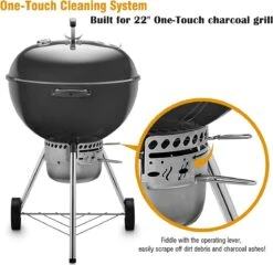 One-Touch-reinigingssysteemkit Voor 57 CM Kogel BBQ , Geschikt Als Vervanging In Diverse Weber Kogel BBQ's -Barbecue Verkoop 1200x1165 2