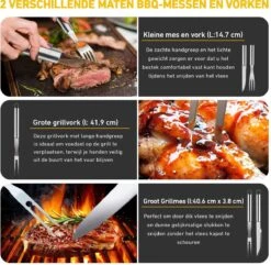 Saveur Royal® 35-delige Barbecue Gereedschapset In Roestvrij Staal - BBQ Grill Set Met Draagtas - Barbecuegerei-sets - Barbecue Accessoires Gereedschap - 35-delig -Barbecue Verkoop 1200x1170 3