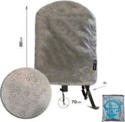 COVER UP HOC Diamond Bbq Hoes Rond - 70x80 Cm - Waterdicht Met Stormbanden En Trekkoord - Geschikt Voor O.a. Kamado, Big Green Egg, Grill Guru, The Bastard, Patton,Weber -Barbecue Verkoop 1200x1170 5