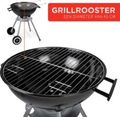 BBQ Collection Houtskoolbarbecue - Kogelbarbecue 45 X 60 Centimeter - Ronde Barbecue - Barbecue Op Wielen - Zwart - Metaal -Barbecue Verkoop 1200x1174