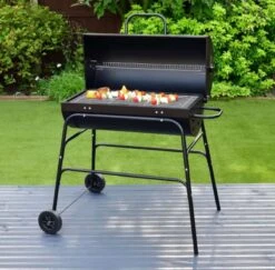 BBQ XL Houtskoolbarbecue - Cilindervorm - Grilloppervlak (LxB) 71 X 35 Cm - Zwart -Barbecue Verkoop 1200x1182 2