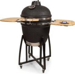 Patton - Kamado 21" - Premium Black - Keramische Barbecue - Incl. Bluetooth Kerntemperatuurmeter - LED Verlichting - Large - Compleet - Zwart -Barbecue Verkoop 1200x1184 4