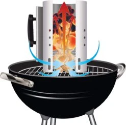 Kolen Starter GROOT - Brikettenstarter Met Veiligheidshandgreep - Snelstarter Voor Barbecue - BBQ Houtskool Starter -Barbecue Verkoop 1200x1187 5