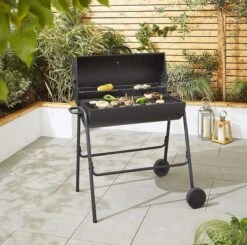 BBQ XL Houtskoolbarbecue - Cilindervorm - Grilloppervlak (LxB) 71 X 35 Cm - Zwart -Barbecue Verkoop 1200x1191 4