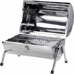 BBQ Collection Houtskoolbarbecue - Cilinder - Chroom -Barbecue Verkoop 1200x1193 4