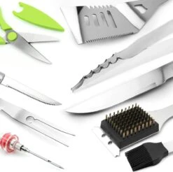 Saveur Royal® 35-delige Barbecue Gereedschapset In Roestvrij Staal - BBQ Grill Set Met Draagtas - Barbecuegerei-sets - Barbecue Accessoires Gereedschap - 35-delig -Barbecue Verkoop 1200x1195