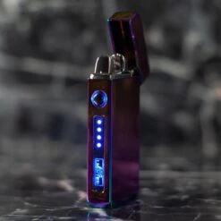 Merkloos Cuberna Elektrische Plasma USB Aansteker Met Batterij Indicator Rainbow - Wind En Storm Bestendig - Geschikt Voor Kaarsen, Vuurwerk, Sigaretten En BBQ -Barbecue Verkoop 1200x1200 100