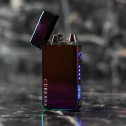 Merkloos Cuberna Elektrische Plasma USB Aansteker Met Batterij Indicator Rainbow - Wind En Storm Bestendig - Geschikt Voor Kaarsen, Vuurwerk, Sigaretten En BBQ -Barbecue Verkoop 1200x1200 101