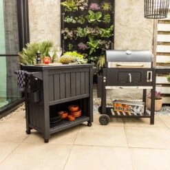 BluMill BBQ Tafel - Inclusief Koelvak 80 Liter - Op Wieltjes - Met Flessenopener - 102 X 46 X 86,5 Cm -Barbecue Verkoop 1200x1200 14