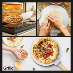 GrillX Pizzaschep Met Pizzasnijder - 30cm - In Luxe Doos - Pizzaspatel Voor BBQ & Oven - BBQ Accesoires Gereedschap -Barbecue Verkoop 1200x1200 186