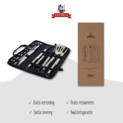 Krumble 18-delige Barbecue Set / Roestvrijstalen BBQ Set Van 18 / Inclusief Handige Opbergtas - RVS 12 Krumble 18-delige Barbecue Set / Roestvrijstalen BBQ Set Van 18 / Inclusief Handige Opbergtas - RVS -Barbecue Verkoop 1200x1200 194