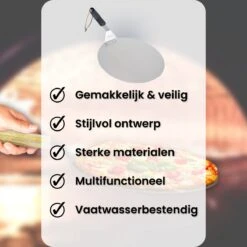 Nowad Pizzaschep RVS Rond - 30,5 Cm - PVC Handvat -Barbecue Verkoop 1200x1200 208