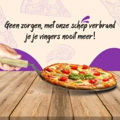 Nowad Pizzaschep RVS Rond Voor BBQ En Oven - 30,5 Cm - Pizzaspatel - Taartschep - Houten Handvat - Ophangbaar - Rond - Vaatwasbestendig - Keukenaccessoires -Barbecue Verkoop 1200x1200 223