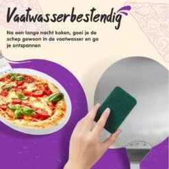 Nowad Pizzaschep RVS Rond Voor BBQ En Oven - 30,5 Cm - Pizzaspatel - Taartschep - Houten Handvat - Ophangbaar - Rond - Vaatwasbestendig - Keukenaccessoires -Barbecue Verkoop 1200x1200 224