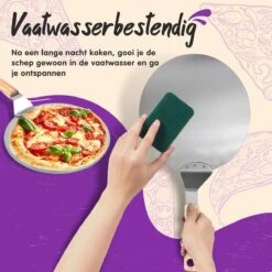 Nowad Pizzaschep RVS Rond Voor BBQ En Oven - 30,5 Cm - Pizzaspatel - Taartschep - Houten Handvat - Ophangbaar - Rond - Vaatwasbestendig - Keukenaccessoires -Barbecue Verkoop 1200x1200 228