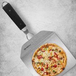 RVS Pizzaschep Inklapbaar Vierkant Handvat - Taartschep - Pizzaspatel BBQ Pannekoeken Spatel -Barbecue Verkoop 1200x1200 249