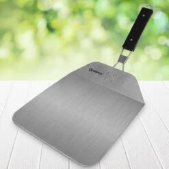 RVS Pizzaschep Inklapbaar Vierkant Handvat - Taartschep - Pizzaspatel BBQ Pannekoeken Spatel -Barbecue Verkoop 1200x1200 250