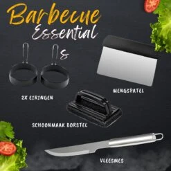 BBQ Gereedschapset - Opbergtas - BBQ Accessoires - BBQ Tang - BBQ Set - BBQ Borstel - BBQ Gereedschap - Roestvrij Staal -Barbecue Verkoop 1200x1200 267