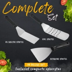 BBQ Gereedschapset - Opbergtas - BBQ Accessoires - BBQ Tang - BBQ Set - BBQ Borstel - BBQ Gereedschap - Roestvrij Staal -Barbecue Verkoop 1200x1200 268