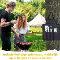 BBQ Accesoires Set Gereedschap Tang Borstel Barbecue Kookgerei - 10 Delig -Barbecue Verkoop 1200x1200 270