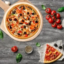 MaxxHome Pizzasteen - BBQ Steen - Maximum Te Verhitten Tot 600 Graden - ⌀33 - Incl. Houten Schep 11 MaxxHome Pizzasteen - BBQ Steen - Maximum Te Verhitten Tot 600 Graden - ⌀33 - Incl. Houten Schep -Barbecue Verkoop 1200x1200 315